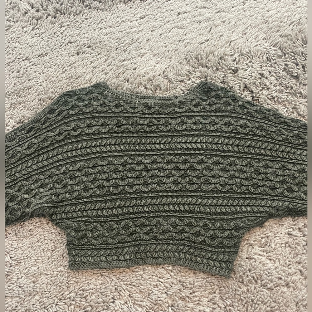 PILCRO by Anthropologie winged crop sweater